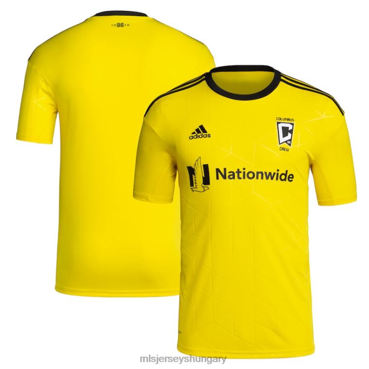 férfiak columbus crew adidas sárga 2022 arany standard kit replika blank mez mez MLS Jerseys 22FZD163