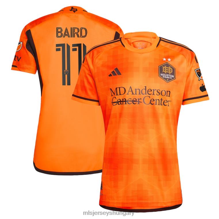 férfiak houston dynamo fc corey baird adidas orange 2023 el sol autentikus mez mez MLS Jerseys 22FZD1194