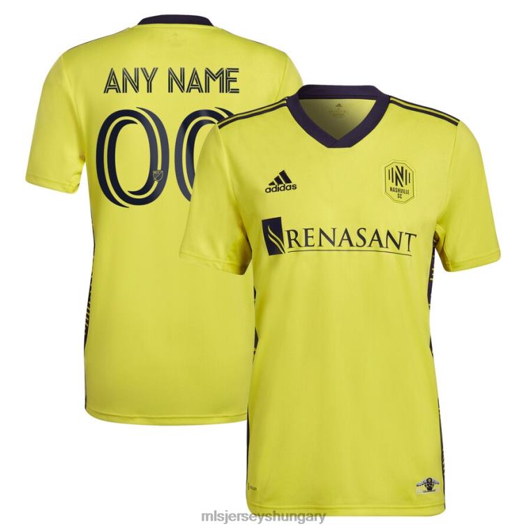 férfiak nashville sc Adidas yellow 2022 a hazatérés készlet egyedi mez replika mez MLS Jerseys 22FZD325
