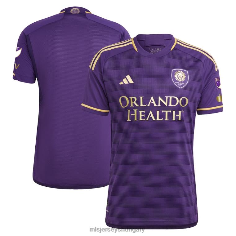 férfiak orlando city sc adidas purple 2023 a fali készlet autentikus mez mez MLS Jerseys 22FZD39