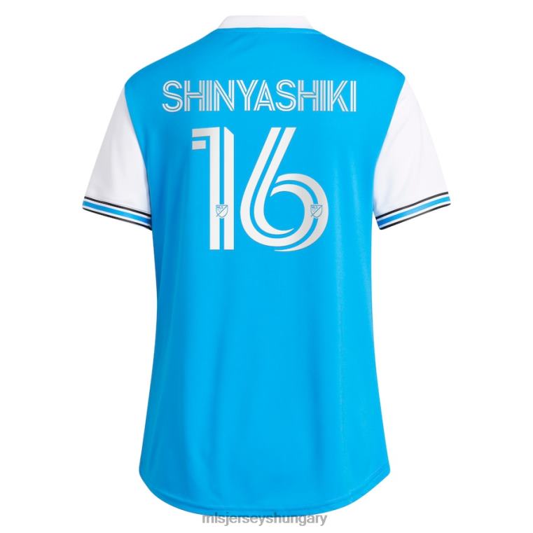 nők charlotte fc andre shinyashiki adidas blue 2022 elsődleges replika játékos mez mez MLS Jerseys 22FZD762