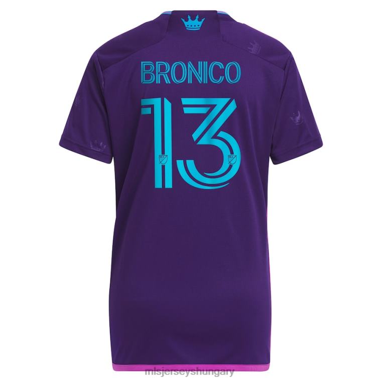nők charlotte fc brandt bronico adidas lila 2023 koronaékszer kit replika mez mez MLS Jerseys 22FZD1244